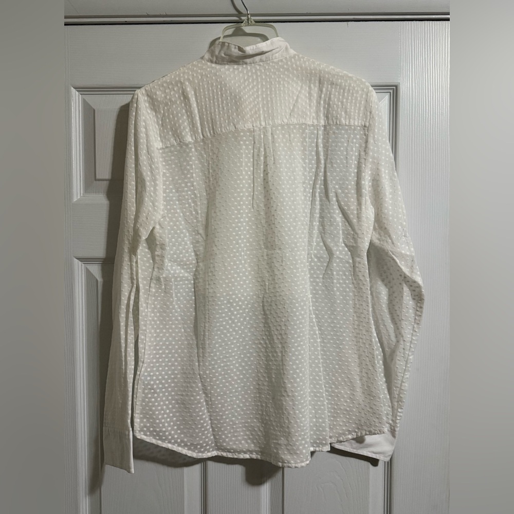 J. Crew White Button Down Shirt - Large - NWT - Picture 4 of 5